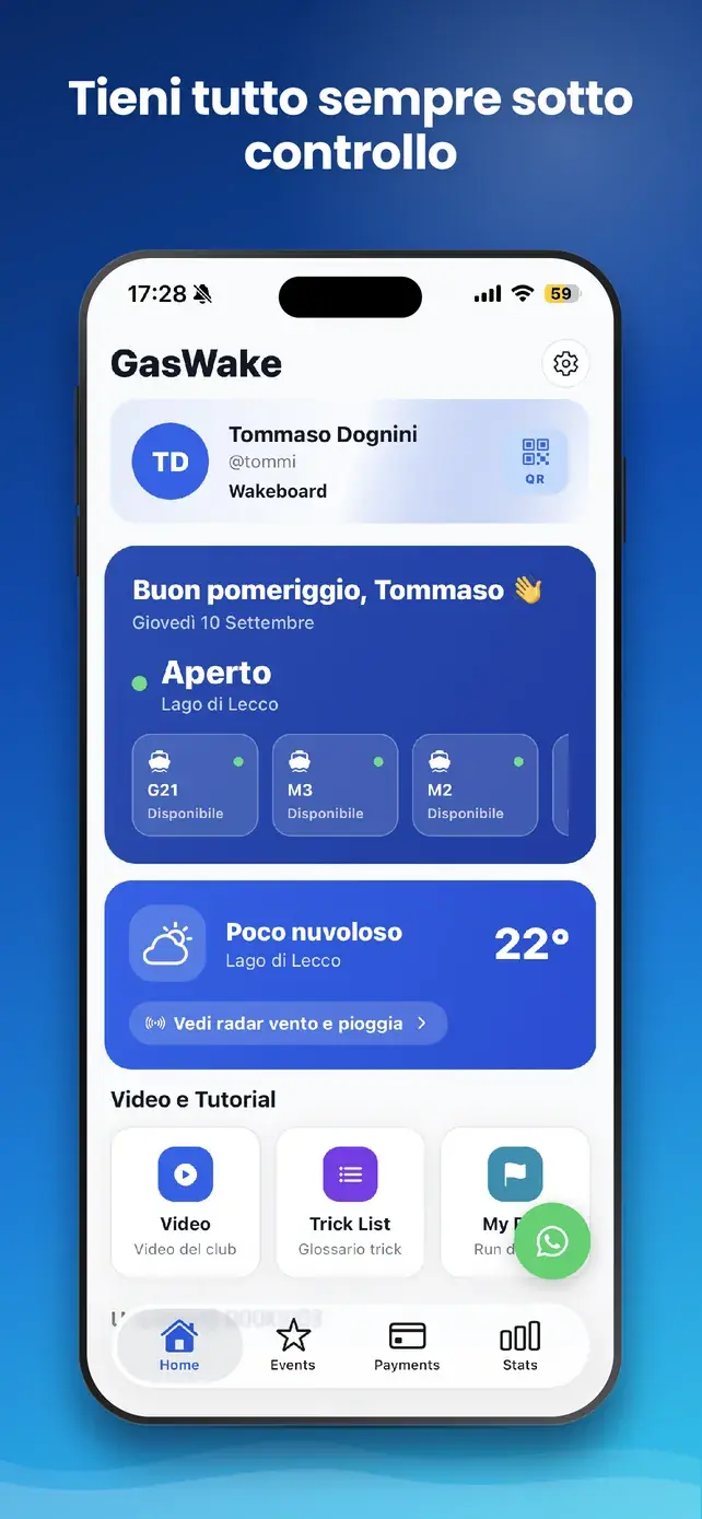App GasWake — Tutto sotto controllo